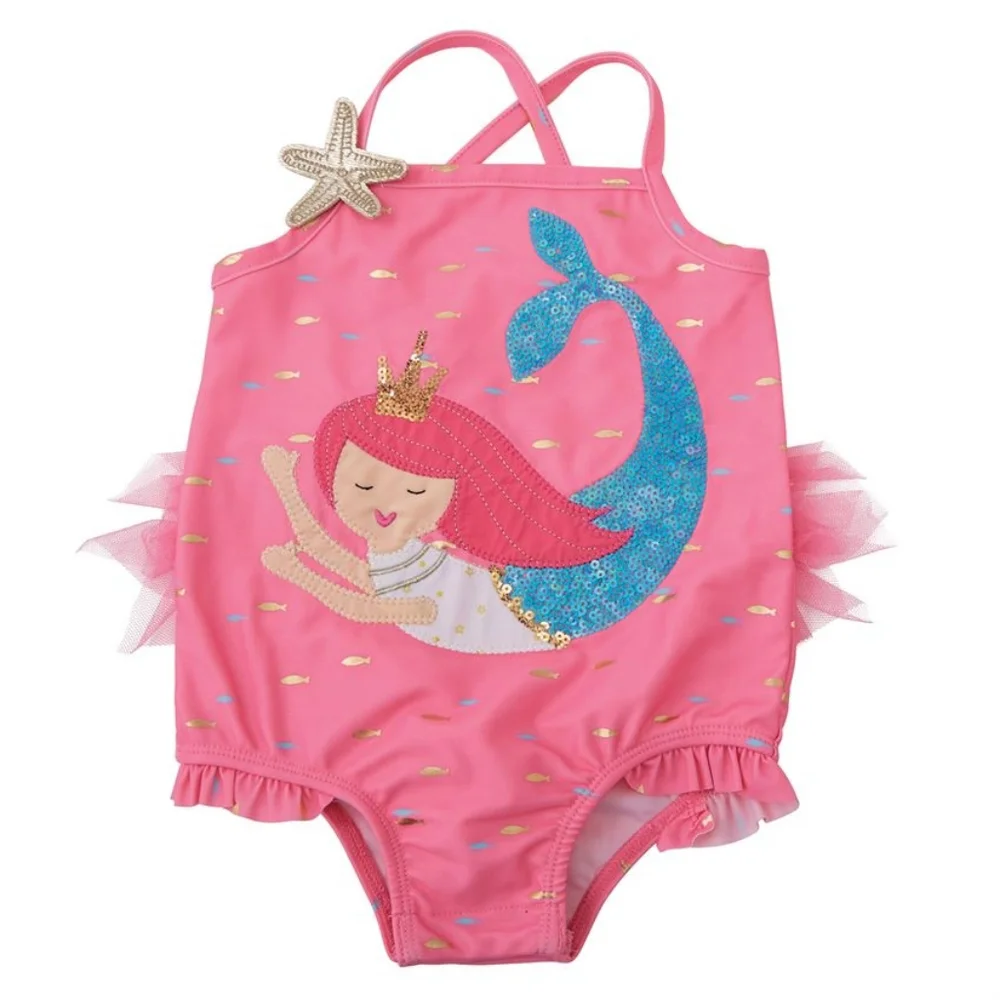 NWT Mud Pie Pink Mermaid Swimsuit